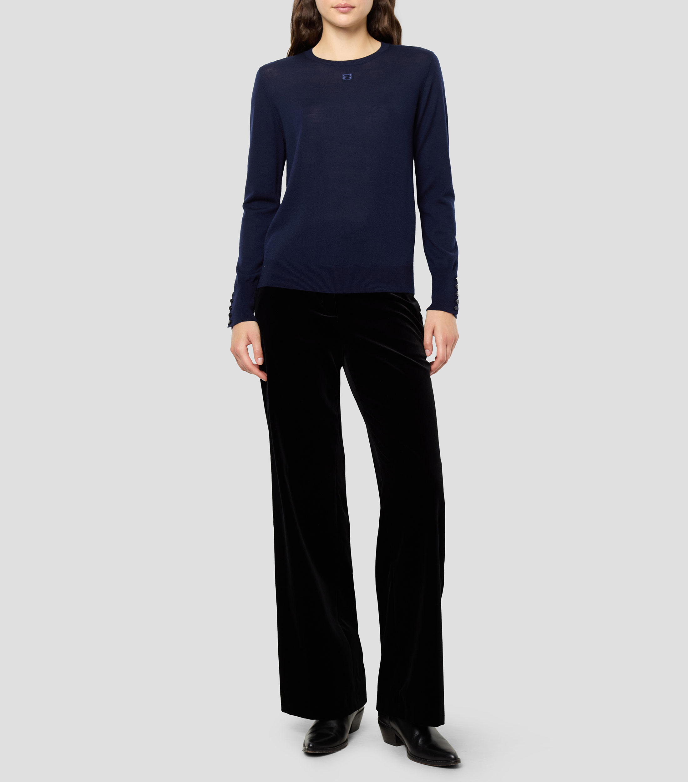 Suéter cuello redondo Mujer